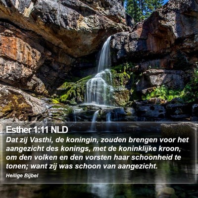 Esther 1:11 NLD Bible Verse Image