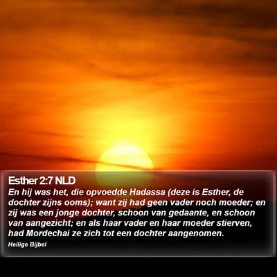 Esther 2:7 NLD Bible Verse Image