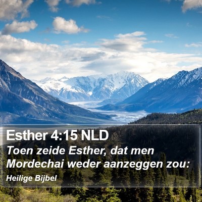 Esther 4:15 NLD Bible Verse Image