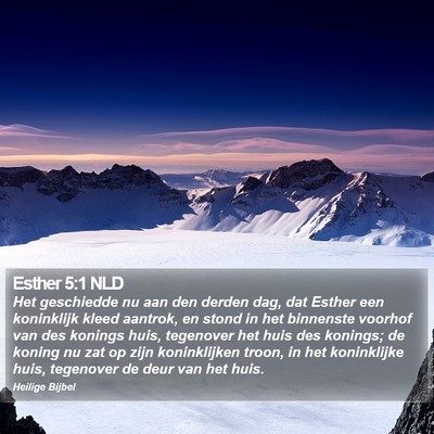 Esther 5:1 NLD Bible Verse Image