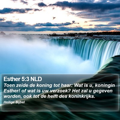 Esther 5:3 NLD Bible Verse Image