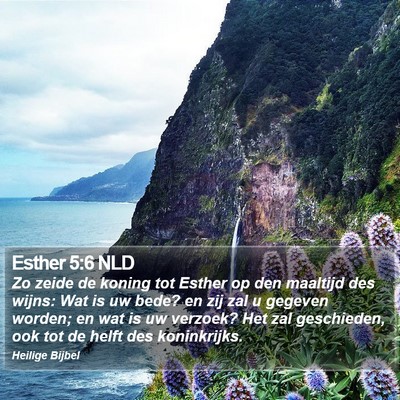 Esther 5:6 NLD Bible Verse Image