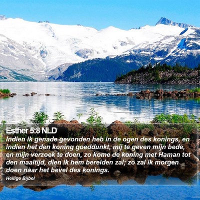 Esther 5:8 NLD Bible Verse Image