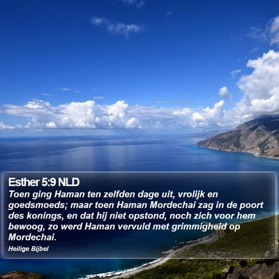Esther 5:9 NLD Bible Verse Image