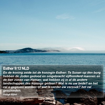 Esther 9:12 NLD Bible Verse Image