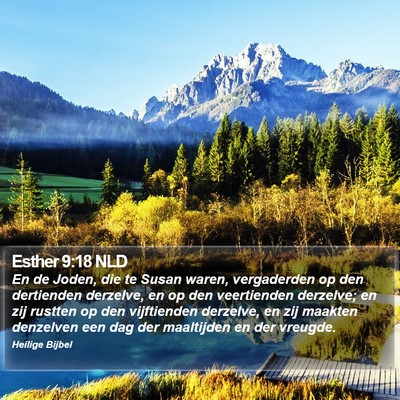 Esther 9:18 NLD Bible Verse Image