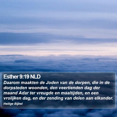 Esther 9:19 NLD Bible Verse Image