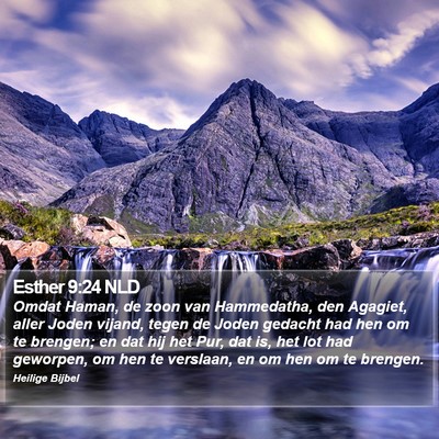 Esther 9:24 NLD Bible Verse Image
