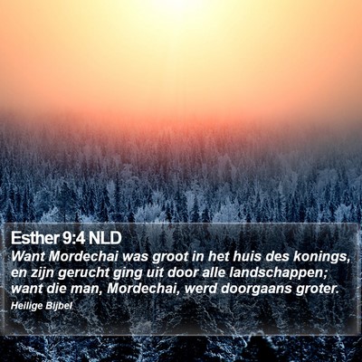 Esther 9:4 NLD Bible Verse Image
