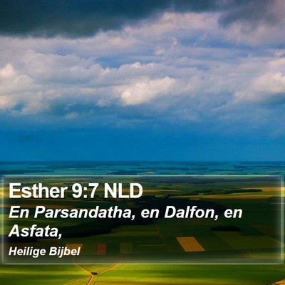 Esther 9:7 NLD Bible Verse Image