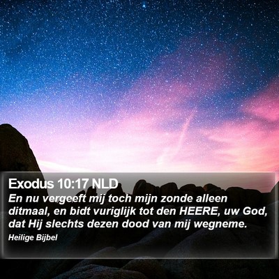 Exodus 10:17 NLD Bible Verse Image