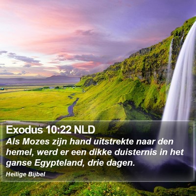 Exodus 10:22 NLD Bible Verse Image