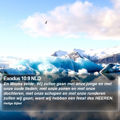 Exodus 10:9 NLD Bible Verse Image