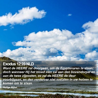 Exodus 12:23 NLD Bible Verse Image