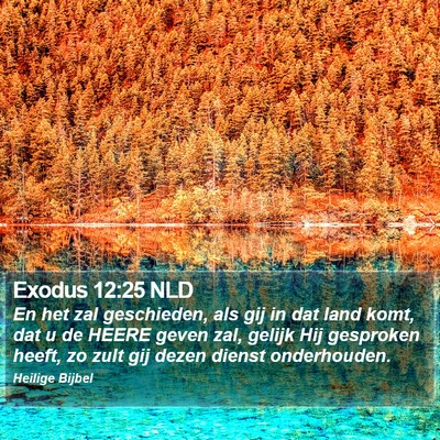 Exodus 12:25 NLD Bible Verse Image