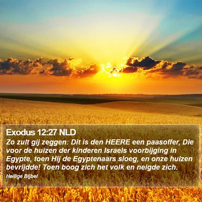 Exodus 12:27 NLD Bible Verse Image