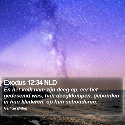 Exodus 12:34 NLD Bible Verse Image