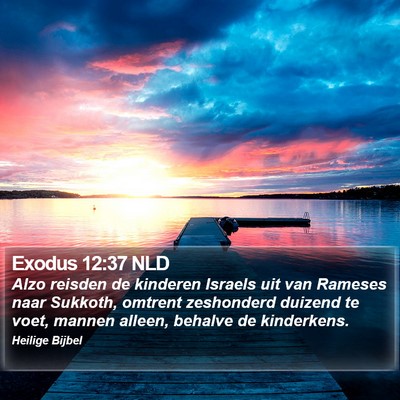 Exodus 12:37 NLD Bible Verse Image