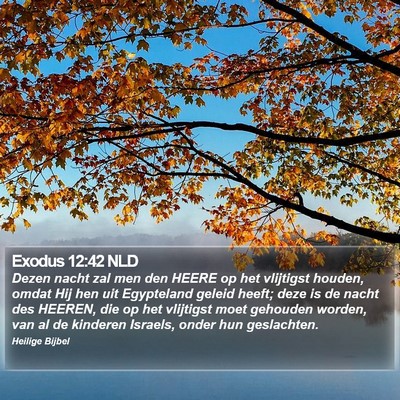 Exodus 12:42 NLD Bible Verse Image