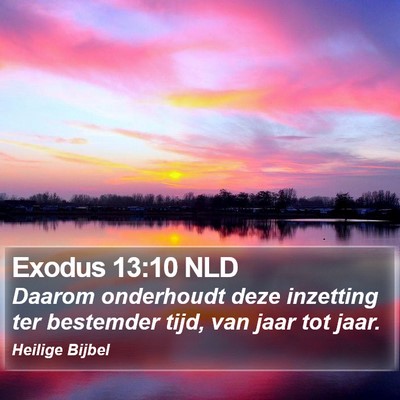 Exodus 13:10 NLD Bible Verse Image