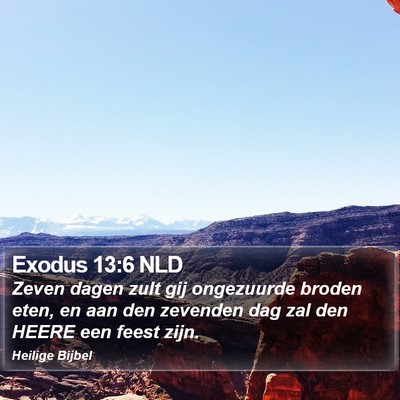 Exodus 13:6 NLD Bible Verse Image