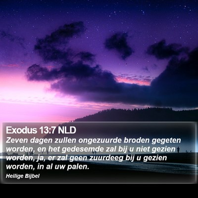 Exodus 13:7 NLD Bible Verse Image