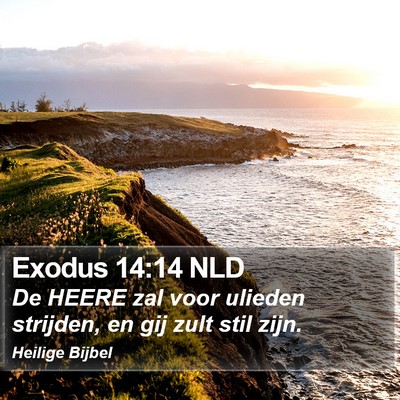 Exodus 14:14 NLD Bible Verse Image