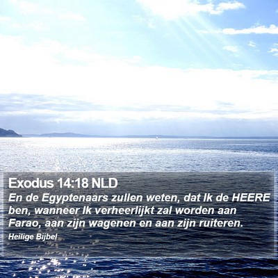 Exodus 14:18 NLD Bible Verse Image
