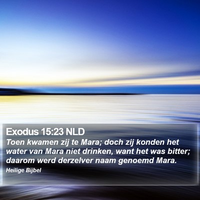 Exodus 15:23 NLD Bible Verse Image