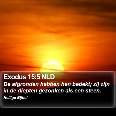 Exodus 15:5 NLD Bible Verse Image
