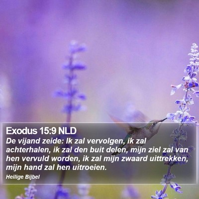 Exodus 15:9 NLD Bible Verse Image