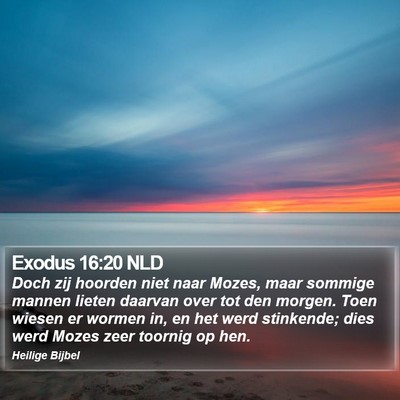 Exodus 16:20 NLD Bible Verse Image