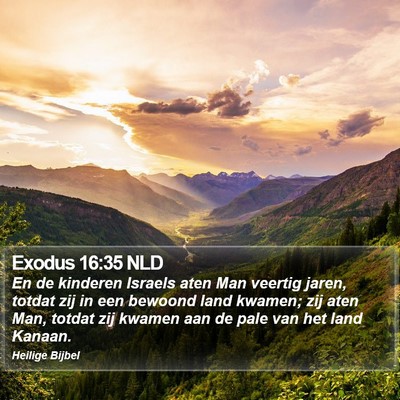 Exodus 16:35 NLD Bible Verse Image