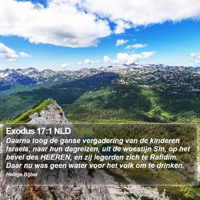Exodus 17:1 NLD Bible Verse Image