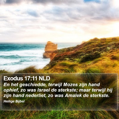 Exodus 17:11 NLD Bible Verse Image