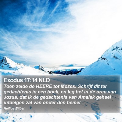 Exodus 17:14 NLD Bible Verse Image