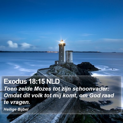 Exodus 18:15 NLD Bible Verse Image