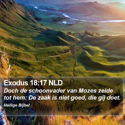 Exodus 18:17 NLD Bible Verse Image