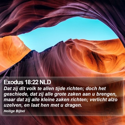 Exodus 18:22 NLD Bible Verse Image