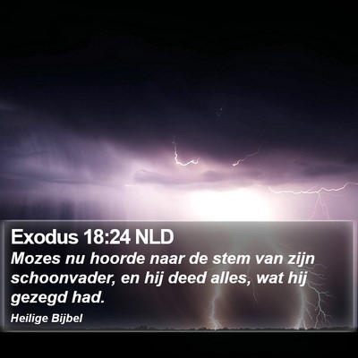Exodus 18:24 NLD Bible Verse Image