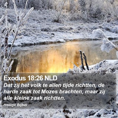 Exodus 18:26 NLD Bible Verse Image