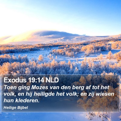 Exodus 19:14 NLD Bible Verse Image