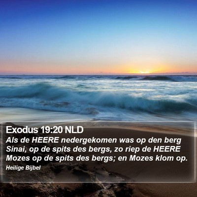Exodus 19:20 NLD Bible Verse Image