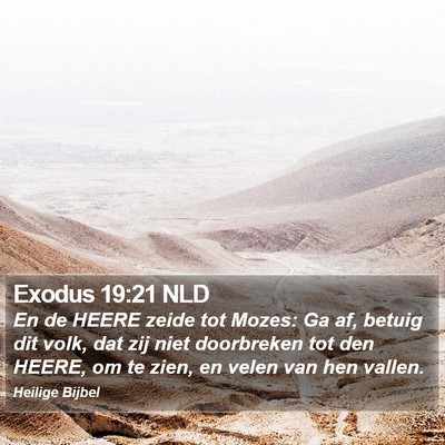Exodus 19:21 NLD Bible Verse Image