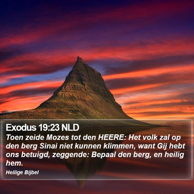 Exodus 19:23 NLD Bible Verse Image