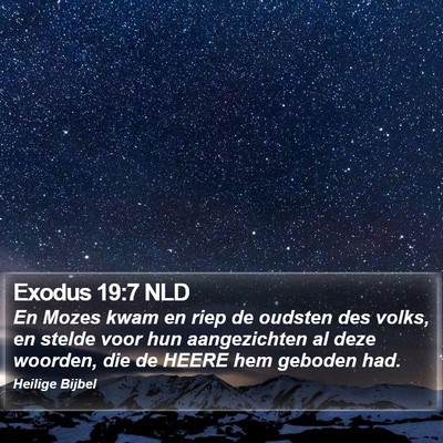 Exodus 19:7 NLD Bible Verse Image