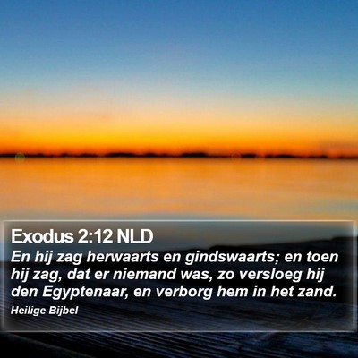 Exodus 2:12 NLD Bible Verse Image