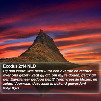 Exodus 2:14 NLD Bible Verse Image