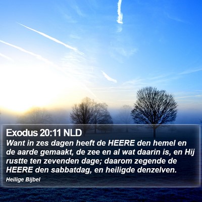 Exodus 20:11 NLD Bible Verse Image