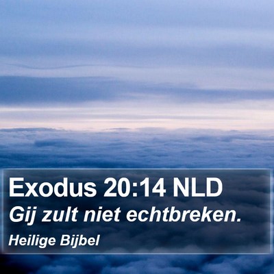 Exodus 20:14 NLD Bible Verse Image